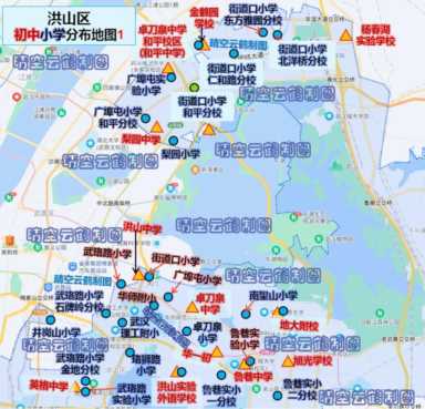 武汉市洪山区地图（湖北洪山区地图）插图