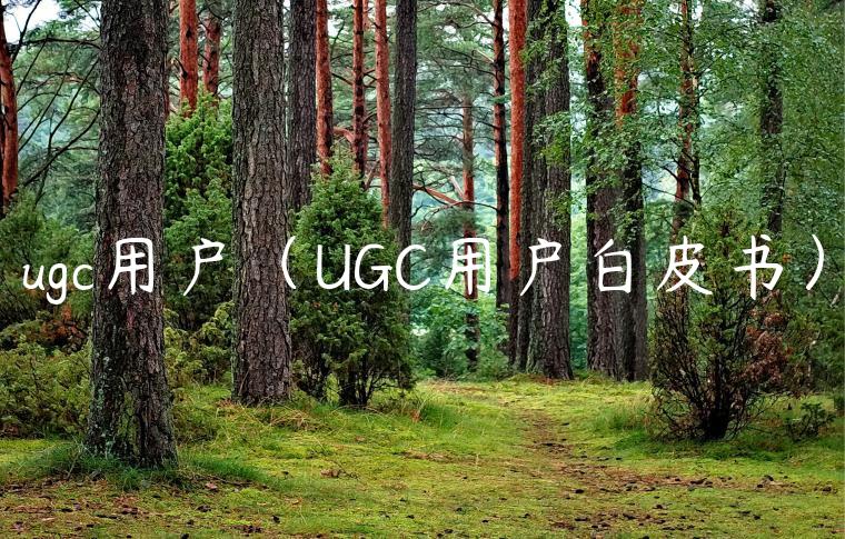 ugc用户（UGC用户白皮书）