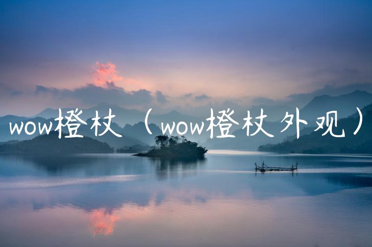 wow橙杖（wow橙杖外观）