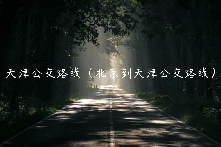 天津公交路线（北京到天津公交路线）