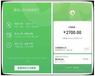 部分用户的微信上线了“分付”功能。