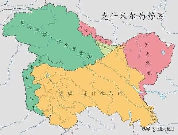 克什米尔地区（克什米尔地区地图）