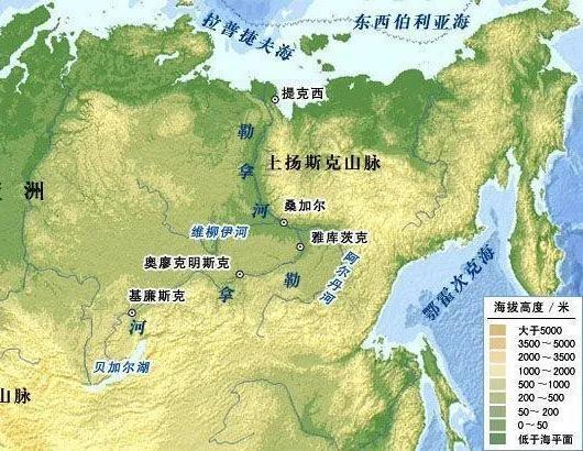 俄罗斯远东地区地图（俄罗斯 远东 地图）