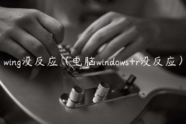 wing没反应（电脑windows+r没反应）