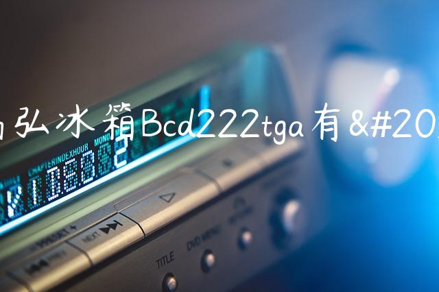 晶弘冰箱Bcd222**a有冰