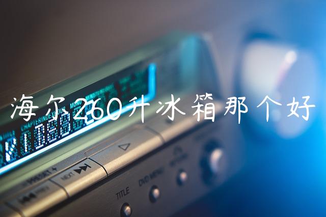 海尔260升冰箱那个好