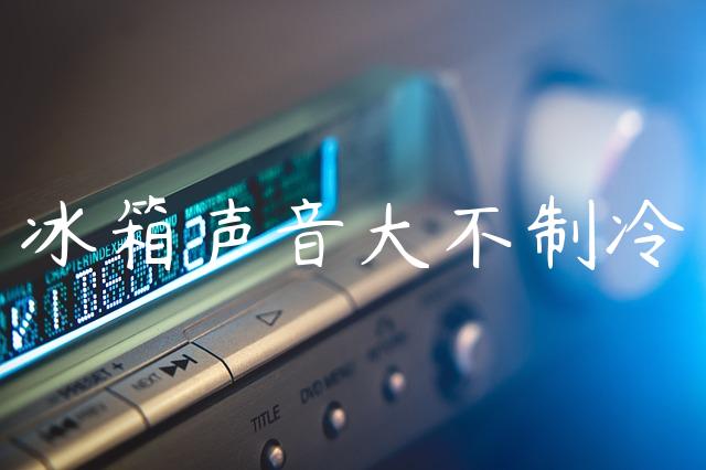 冰箱声音大不制冷