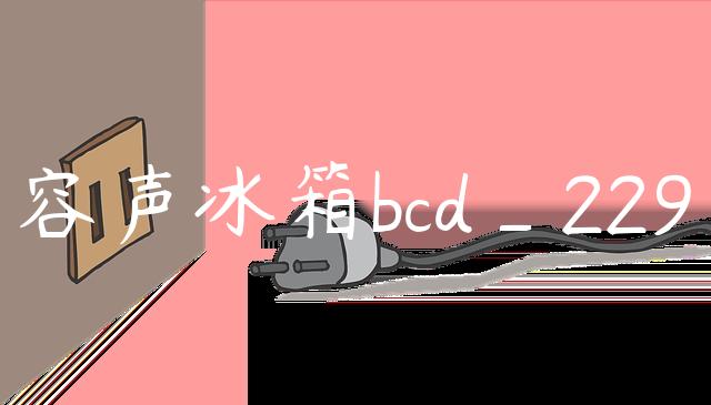 容声冰箱bcd_229